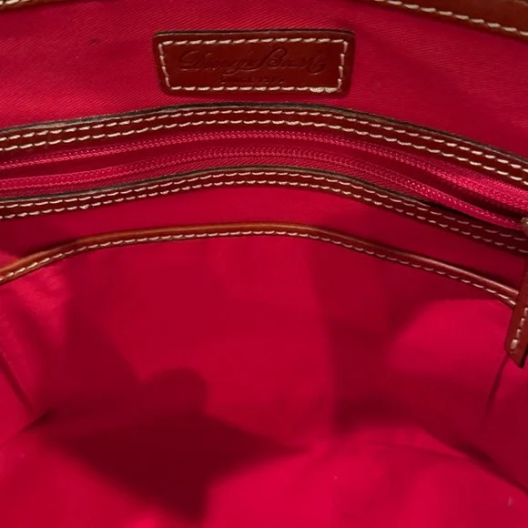 Dooney & Bourke Pebble Grain Zip Zip Satchel in White - Picture 5 of 15